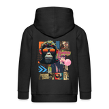 Perîzar, Affen, 1st | Kinder Zip Hoodie - Schwarz