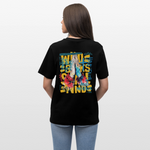 Perseus, Beten, 1st | Essential, Relaxed Fit Unisex Bio T-Shirt - Schwarz