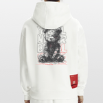 Astravor, Bär, 1st | Heavyweight Oversized Bio Hoodie, Unisex - OFF WHITE