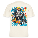 Calveron, Skelet, 1st | Essential, Relaxed Fit Unisex Bio T-Shirt - Naturweiß 