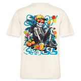 Calveron, Skelet, 1st | Essential, Relaxed Fit Unisex Bio T-Shirt - Naturweiß 