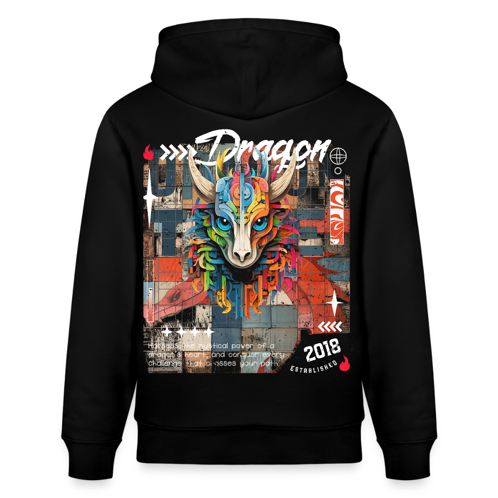 Nezha, Drache, 1st | Cruiser, Unisex Bio-Hoodie - Schwarz