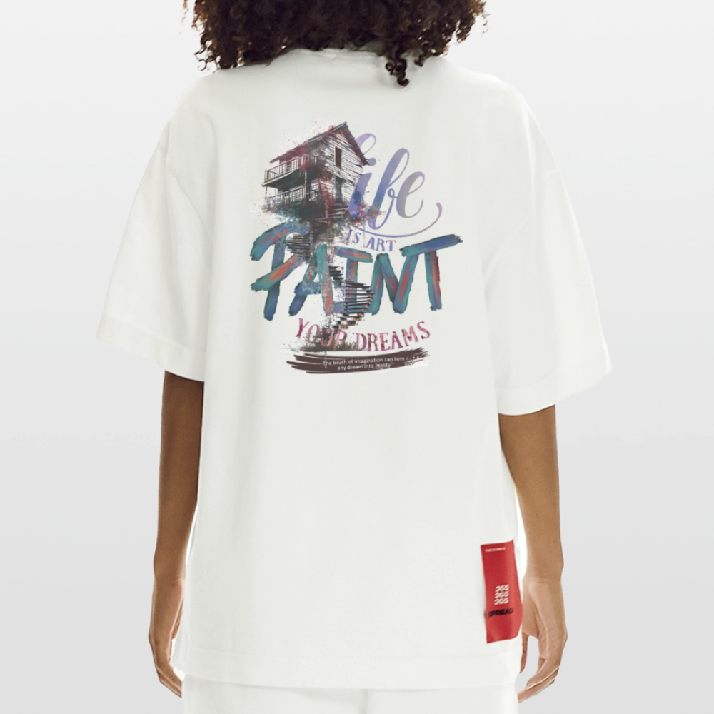 Ignisvar, Haus, 1st | Heve, Heavyweight Oversized Bio T-Shirt, Unisex - OFF WHITE