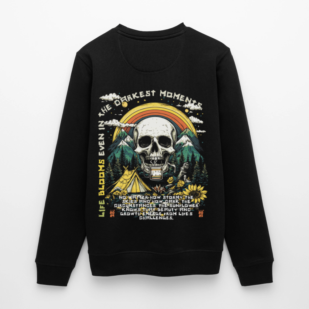 Panian, Berge, 1st | Roller, Unisex Bio-Sweatshirt - Schwarz