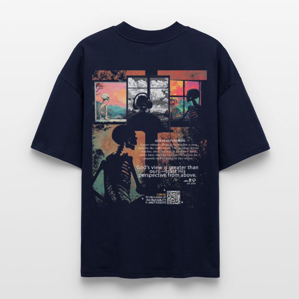 Erosan, Fenster, 1st | Blaster, Oversize Bio T-Shirt, Unisex - Navy