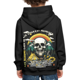 Panian, Berge, 1st | Kinder Hoodie - Schwarz