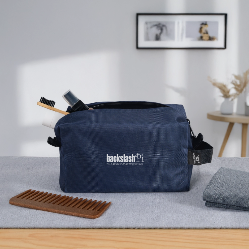 Recycelte Kulturtasche - Navy