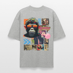 Perîzar, Affen, 1st | Blaster, Oversize Bio T-Shirt, Unisex - Grau meliert