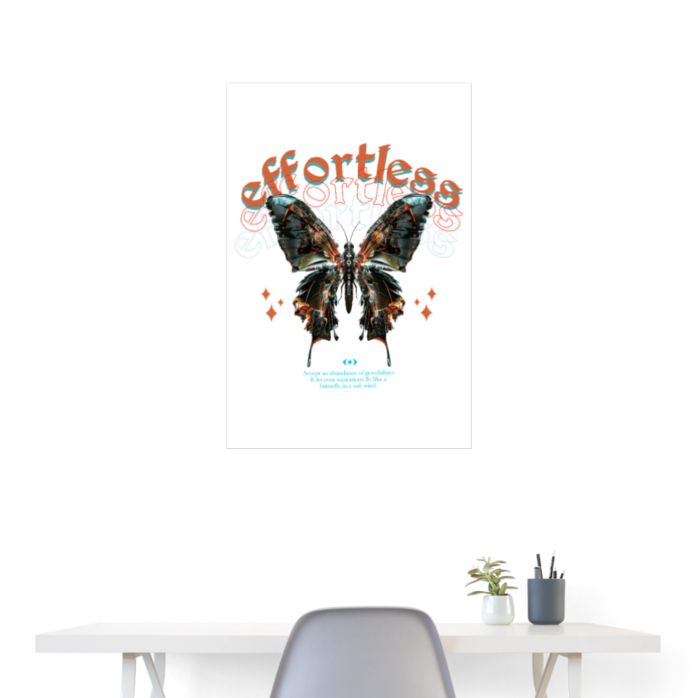 Galaxion, Schmetterling, 1st | Poster 60x90 cm - Weiß