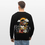 Jinni, Berge, 1st | Roller, Unisex Bio-Sweatshirt - Schwarz