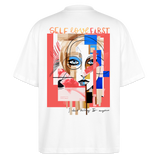 Vesperion, Frau, 1st | Blaster, Oversize Bio T-Shirt, Unisex - Weiß