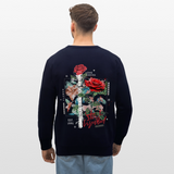 Loreley, Rose, 1st | Roller, Unisex Bio-Sweatshirt - Navy