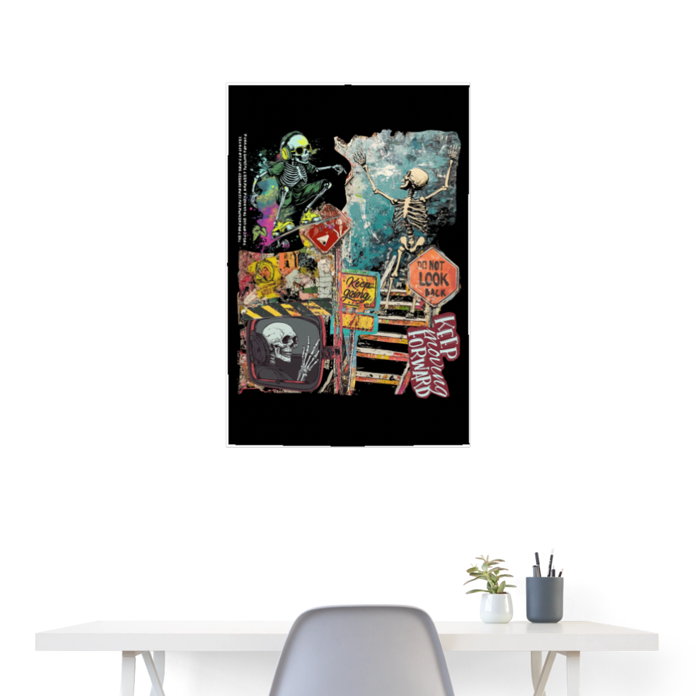Tangaroa , Skelet, 1st | Poster 60x90 cm - Weiß