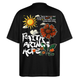 Odin , Blume, 1st | Blaster, Oversize Bio T-Shirt, Unisex - Schwarz