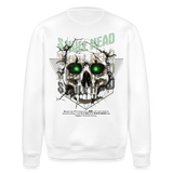 Gliesaron, Totenkopf, 1st | Roller, Unisex Bio-Sweatshirt - Weiß