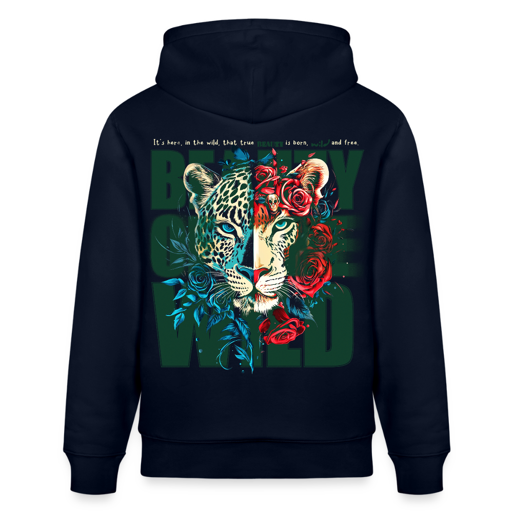 Irise, Leopard, 1st | Cruiser, Unisex Bio-Hoodie - Navy