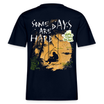 Amphionan, Palmen, 1st | Essential, Relaxed Fit Unisex Bio T-Shirt - Navy