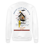 Durnamar, Vogel, 1st | Roller, Unisex Bio-Sweatshirt - Weiß