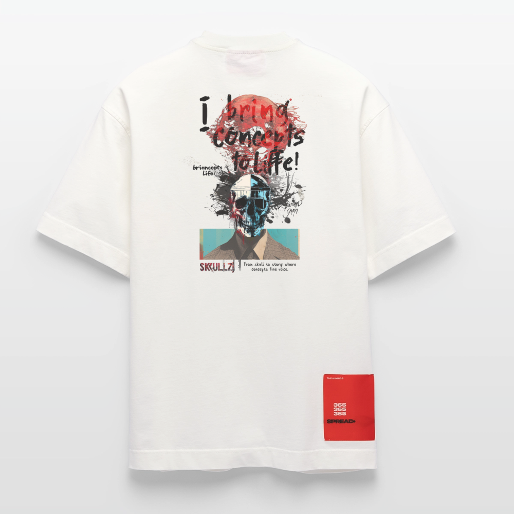 Titanis, Totenkopf, 1st | Heve, Heavyweight Oversized Bio T-Shirt, Unisex - OFF WHITE