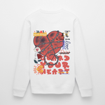 Orvandir, Herz, 1st | Roller, Unisex Bio-Sweatshirt - Weiß