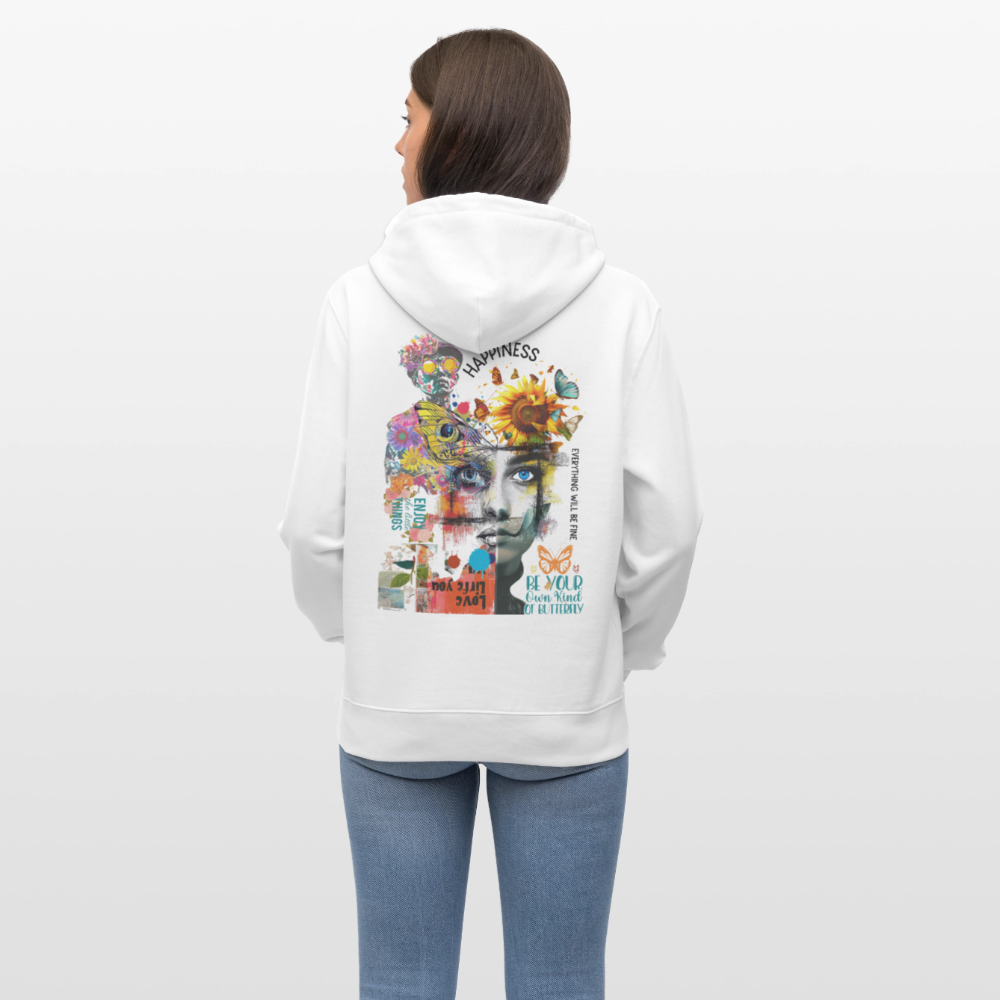 Verdantis, Blaue Augen, 1st | Cruiser, Unisex Bio-Hoodie - Weiß