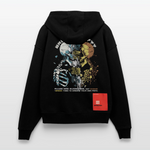 Fujin, Totenkopf, 1st | Heavyweight Oversized Bio Zip Hoodie, Unisex - SOLID BLACK