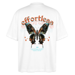 Galaxion, Schmetterling, 1st | Blaster, Oversize Bio T-Shirt, Unisex - Weiß