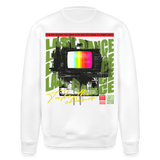Oblivionis, Fernseher, 1st | Roller, Unisex Bio-Sweatshirt - Weiß