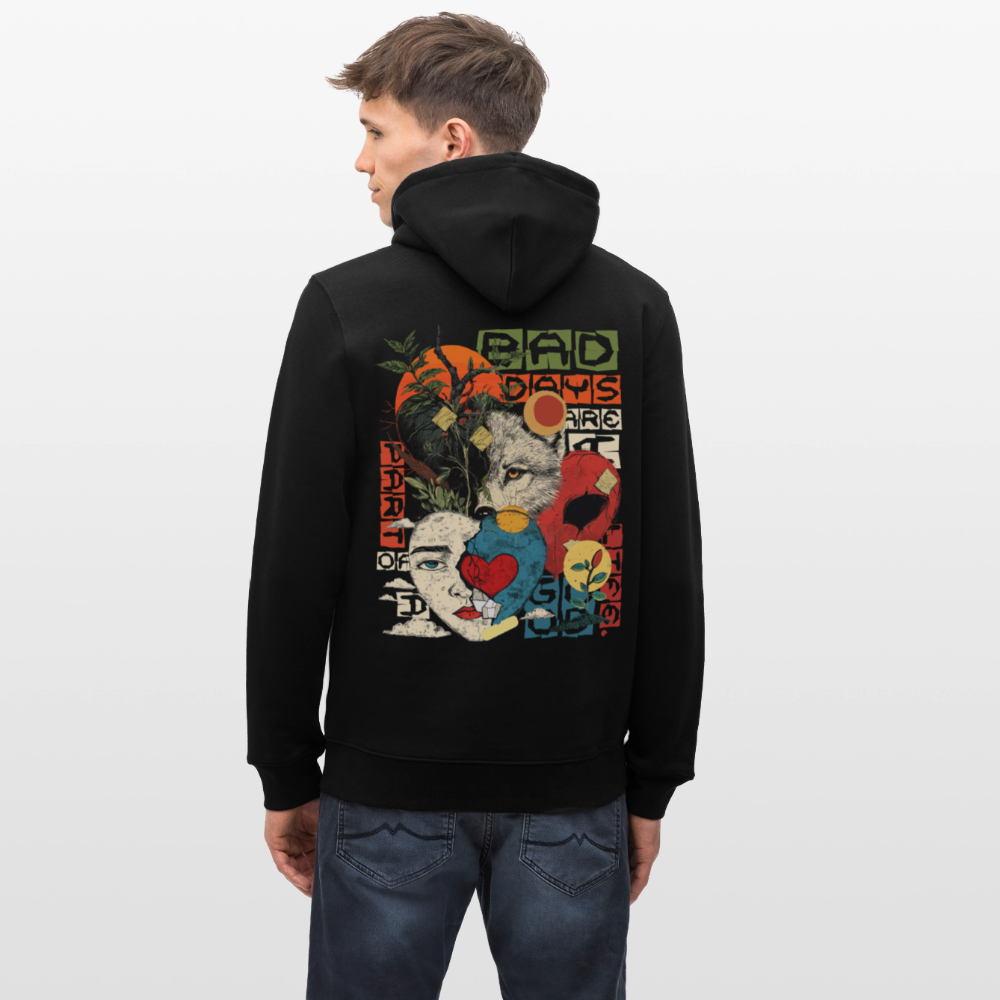 Eosan, Wolf, 1st | Cruiser, Unisex Bio-Hoodie - Schwarz