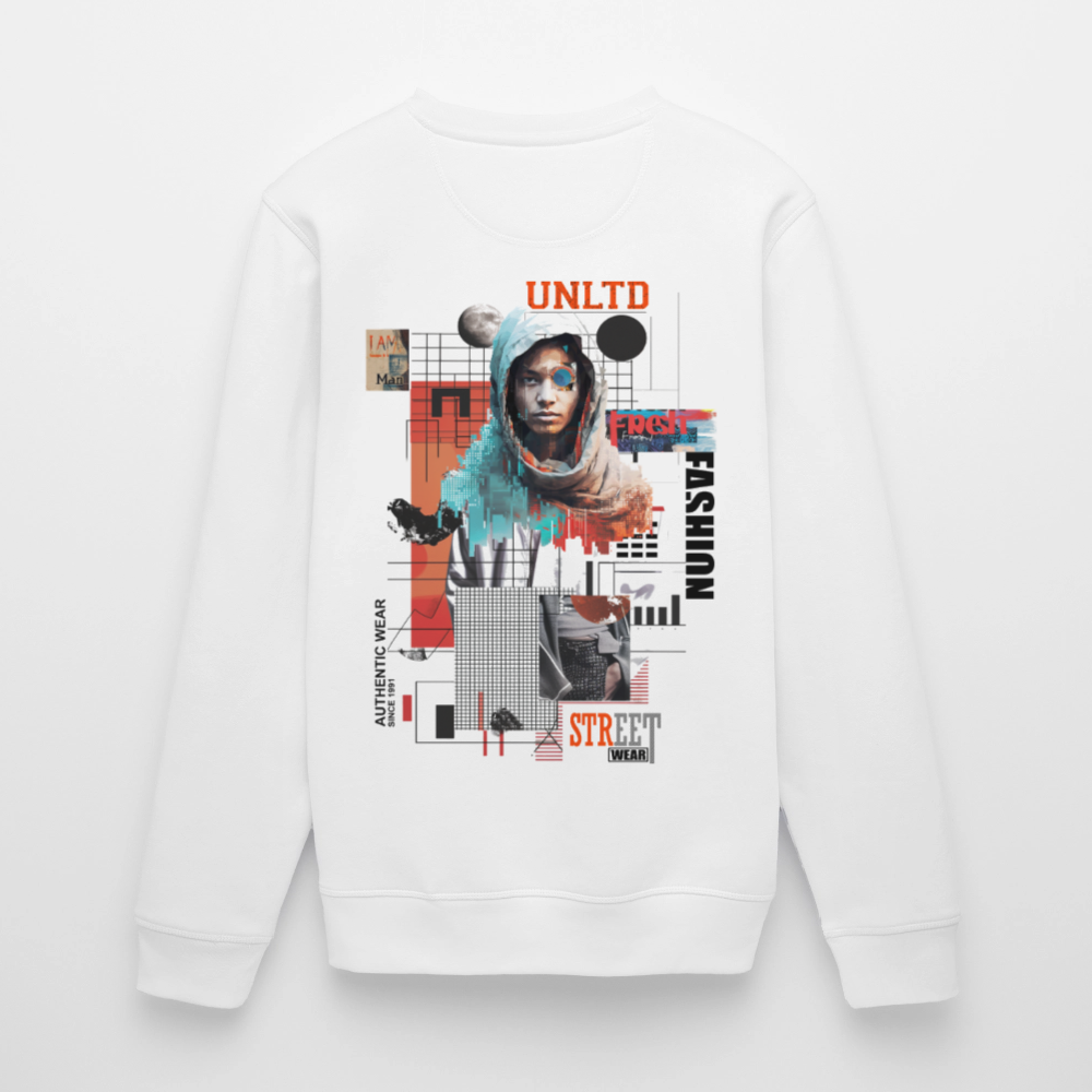 Celestrion, Cyborg, 1st | Roller, Unisex Bio-Sweatshirt - Weiß