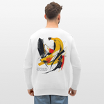 Vegaon, Banane, 1st | Roller, Unisex Bio-Sweatshirt - Weiß