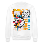 Arkenthos, Uhr, 1st | Roller, Unisex Bio-Sweatshirt - Weiß