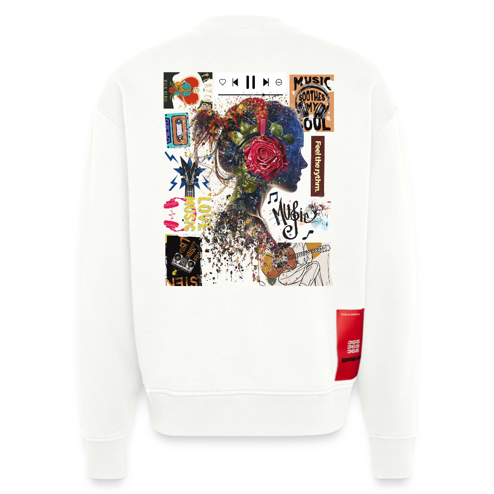 Altairon, Mädchen, 1st | Heavyweight Oversized Bio Sweater, Unisex - OFF WHITE