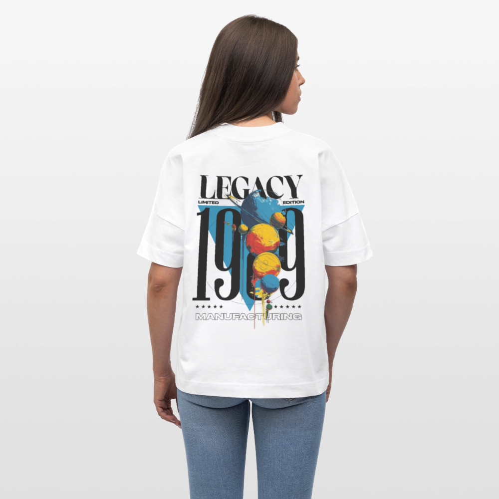 Aegirion, Planeten, 1st | Blaster, Oversize Bio T-Shirt, Unisex - Weiß