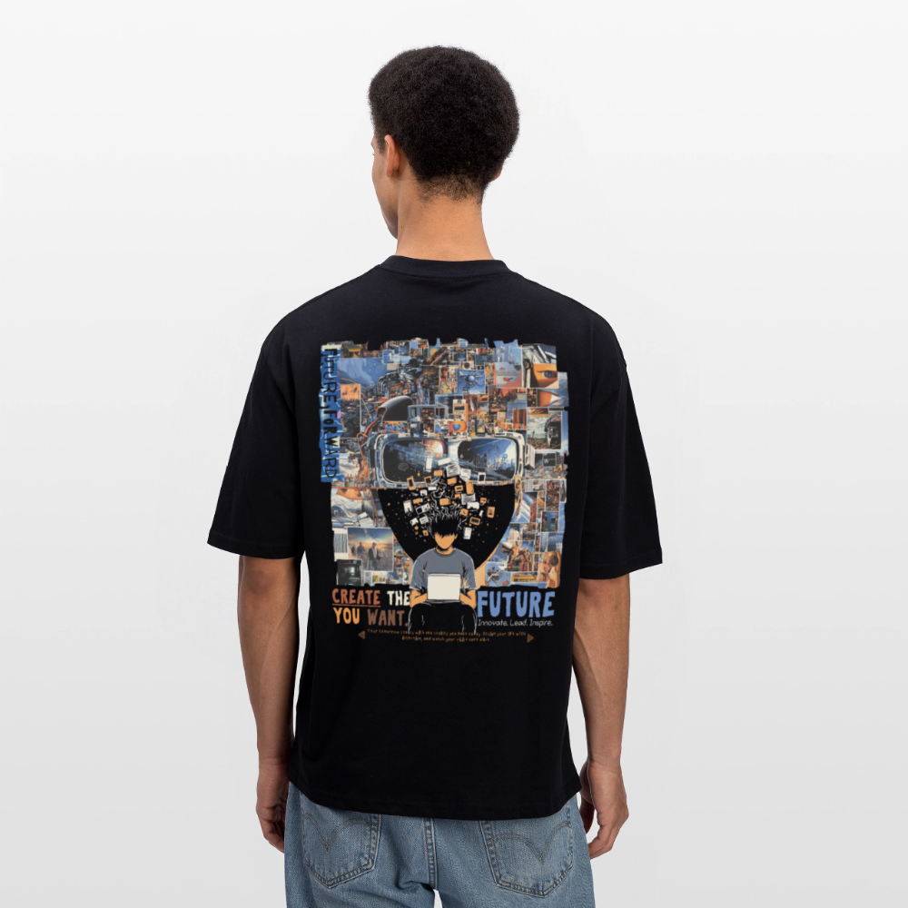 Sakhr, Informatik, 1st | Breezy, Oversized Unisex T-Shirt - Schwarz