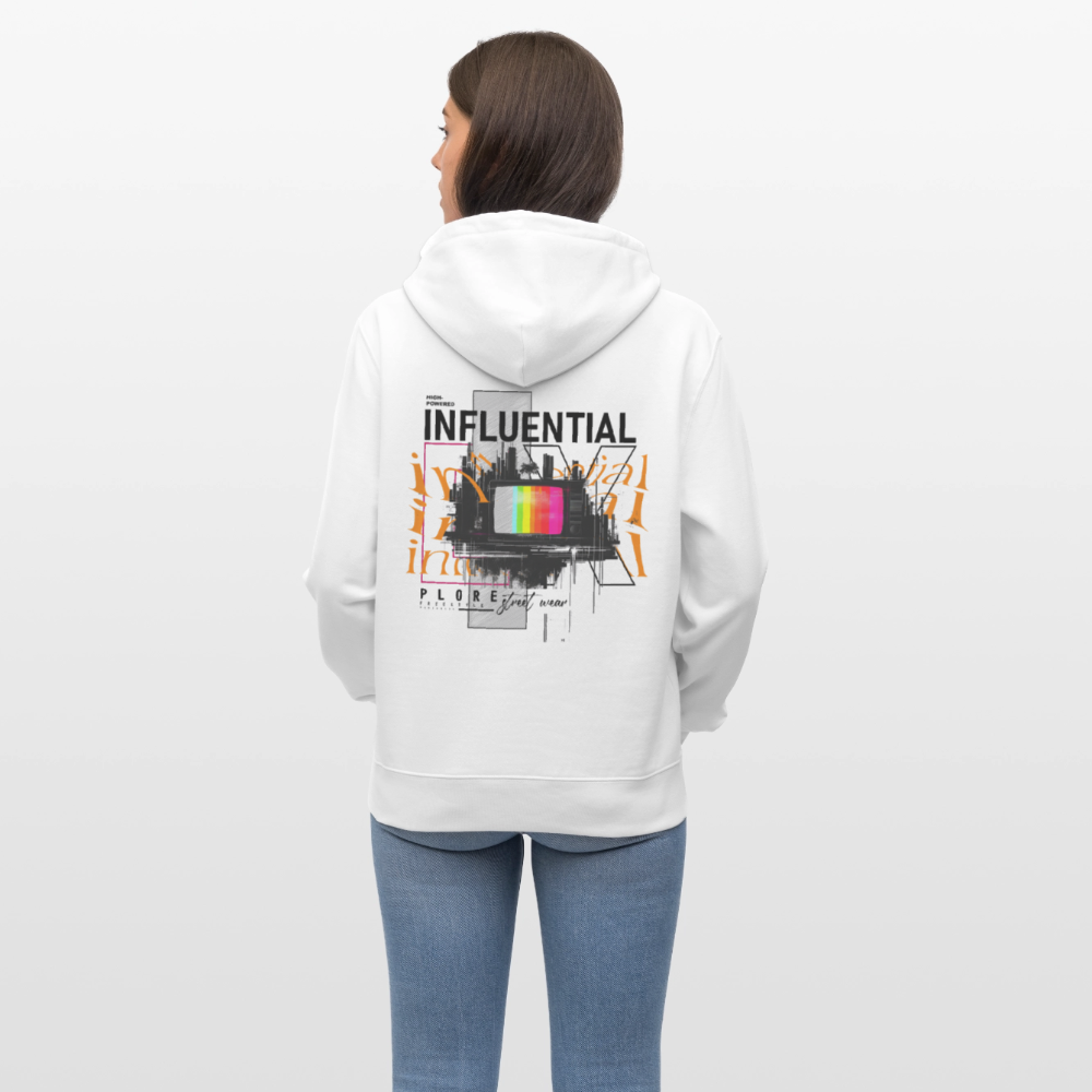 Flamethar, Fernseher, 1st | Cruiser, Unisex Bio-Hoodie - Weiß