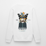 Siriothis, Schmetterling, 1st | Roller, Unisex Bio-Sweatshirt - Weiß
