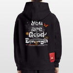 Anubis, Baum, 1st | Heavyweight Oversized Bio Hoodie, Unisex - SOLID BLACK