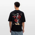 Hephani, Schlange, 1st | Breezy, Oversized Unisex T-Shirt - Schwarz