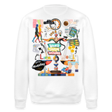 Nytheris, Waage, 1st | Roller, Unisex Bio-Sweatshirt - Weiß