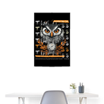 Marid, Eule, 1st | Poster 60x90 cm - Weiß
