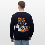 Gulperî, Glühbirne, 1st | Roller, Unisex Bio-Sweatshirt - Navy