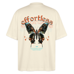 Galaxion, Schmetterling, 1st | Blaster, Oversize Bio T-Shirt, Unisex - Weißgrau