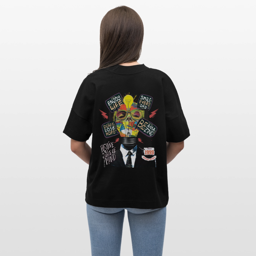 Dandan, Glühbirne, 1st | Blaster, Oversize Bio T-Shirt, Unisex - Schwarz