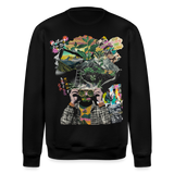 Oceani, Berge, 1st | Roller, Unisex Bio-Sweatshirt - Schwarz