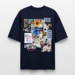 Jade, Augen, 1st | Blaster, Oversize Bio T-Shirt, Unisex - Navy