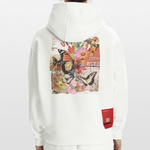 Azaroth, Schmetterling, 1st | Heavyweight Oversized Bio Hoodie, Unisex - OFF WHITE