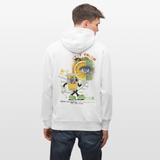 Neptaros, Zitrone, 1st | Cruiser, Unisex Bio-Hoodie - Weiß
