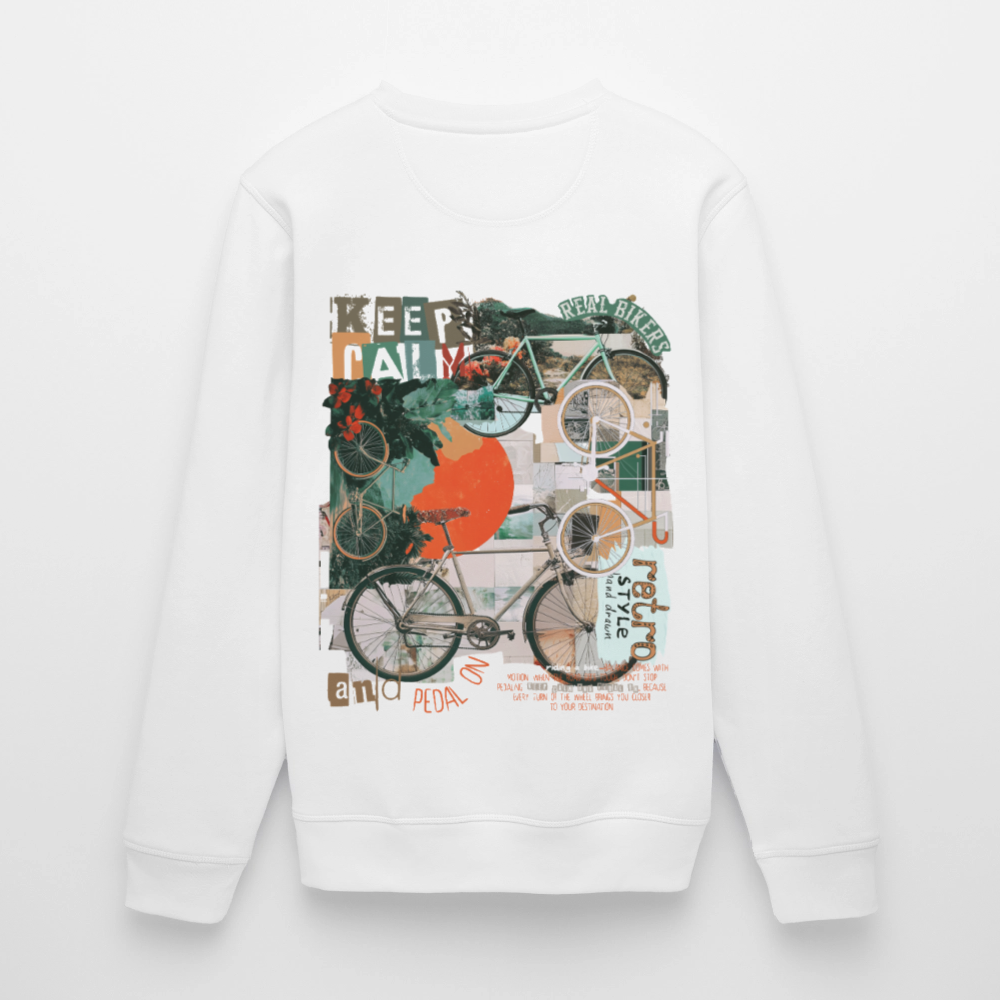 Eldrathis, Fahrrad, 1st | Roller, Unisex Bio-Sweatshirt - Weiß
