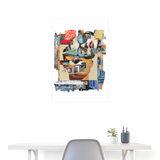 Seraphion, Gesichter, 1st | Poster 60x90 cm - Weiß
